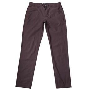 Vuori Meta Pants Mens 33x30 Espresso Brown Performance Stretch 5-Pocket Trousers